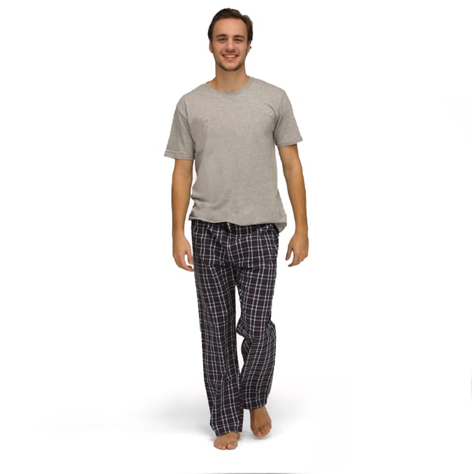 Jeff&Co by Jeff Banks Men's Grey TShirt & Long Bottoms Pyjamas