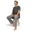 Jeff&Co by Jeff Banks: Charcoal T-Shirt & Long Bottoms Pyjamas - Short Sleeves