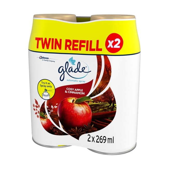 Glade Automatic Spray Twin Refill Cosy Apple & Cinnamon 2 x 269ml