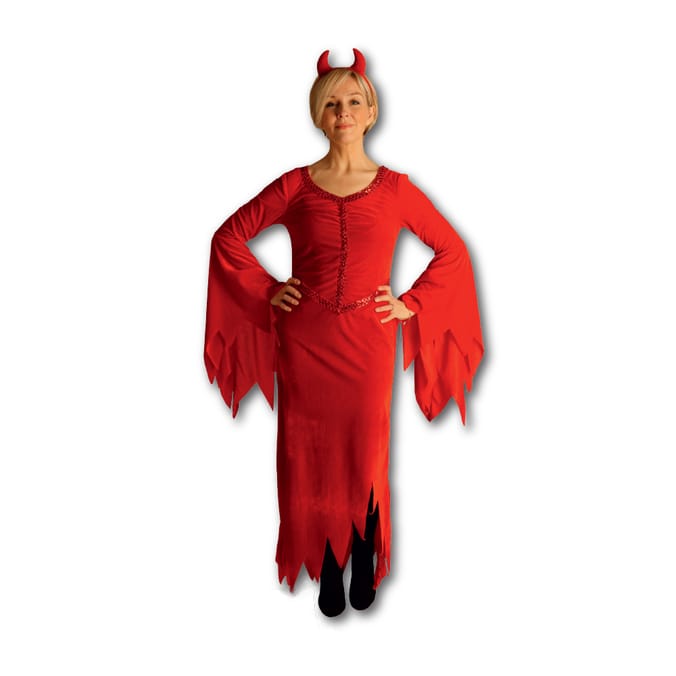 Hallow-Scream: Devil Dress & Headband Costume - Adult halloween ...