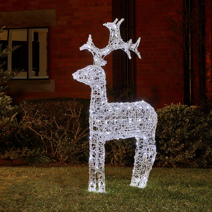 Prestige LED Light Up Acrylic Reindeer reindeers lightup light