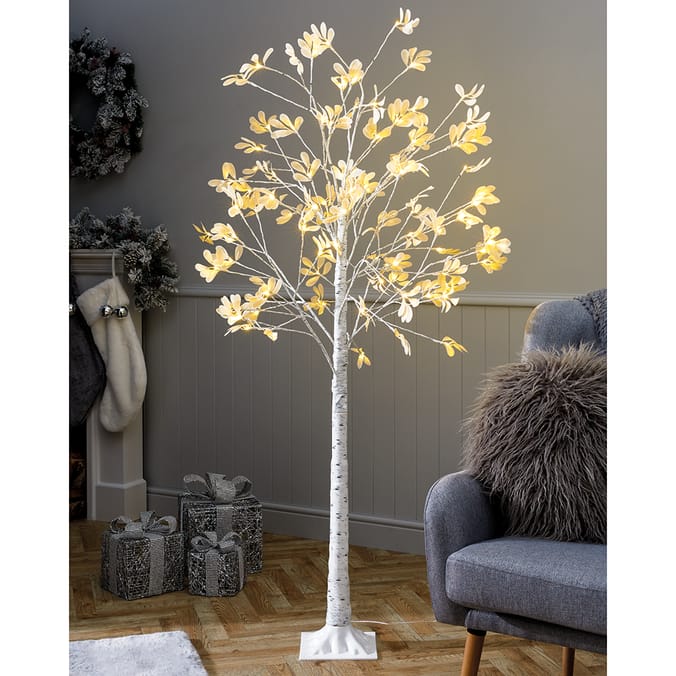 Prestige LED Mains Operated Light Up Elm Tree Home Bargains