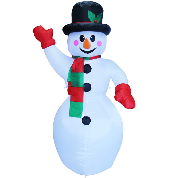 Prestige: Self Inflating Light-Up Snowman 6ft