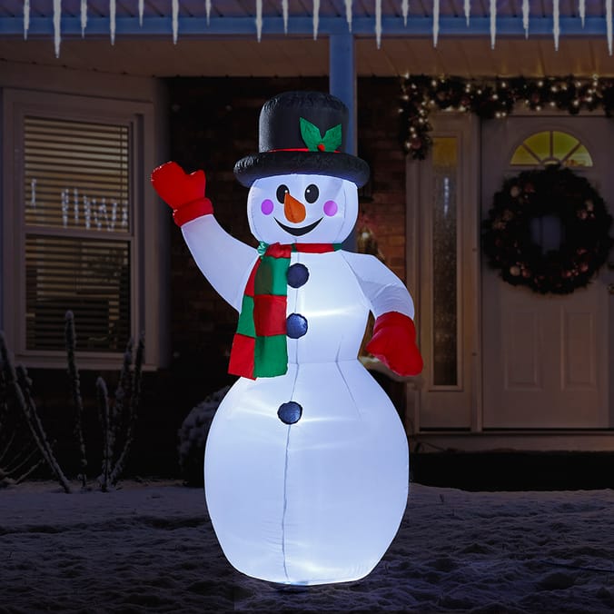 Prestige Self Inflating LightUp Snowman 6ft, garden, self, self