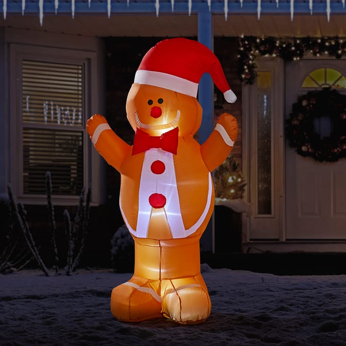 Prestige: Self Inflating Light-Up Gingerbread 6ft