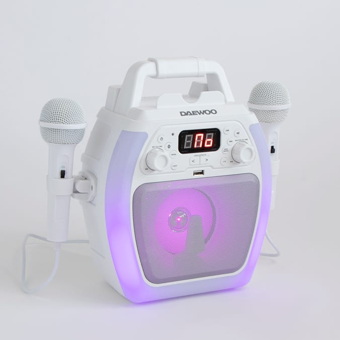 Daewoo Compact Bluetooth Karaoke Machine, singing sing along, singalong