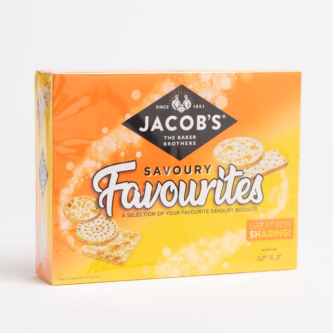 Jacob's Savoury Favourites (Case of 10), crackers, biscuits, assortment ...