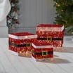 Festive Feeling: Set of 3 Light Up Parcels