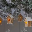 Festive Feeling: Wooden House String Lights