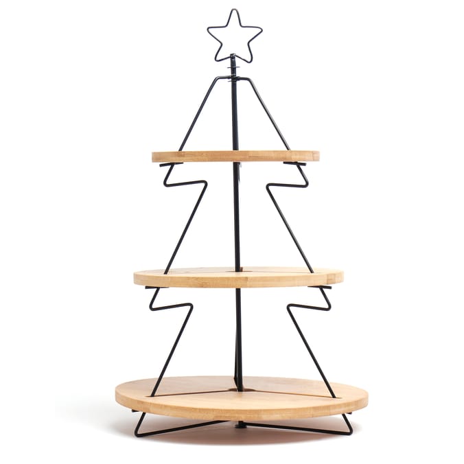 Home Collections 3 Tier Bamboo Tree Cake Stand, three cakes stands