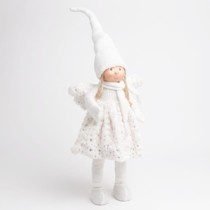 Festive Feeling: Large Light Up Fairy Plush - White 