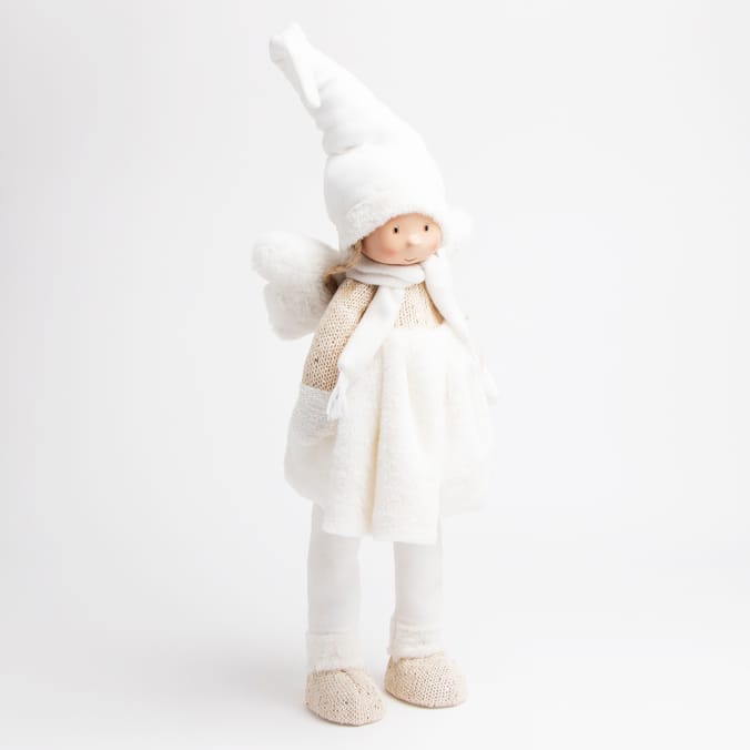 Festive Feeling: Large Light Up Fairy Plush - Beige 