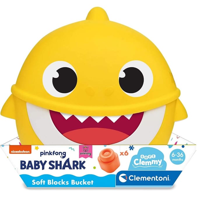 Baby Shark Soft Blocks Bucket, buckets kids toys childrens children's