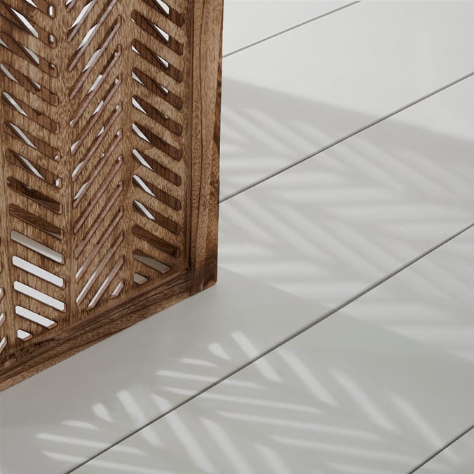 Home Collections 3 Panel Room Divider, screen, wood, wooden, brown