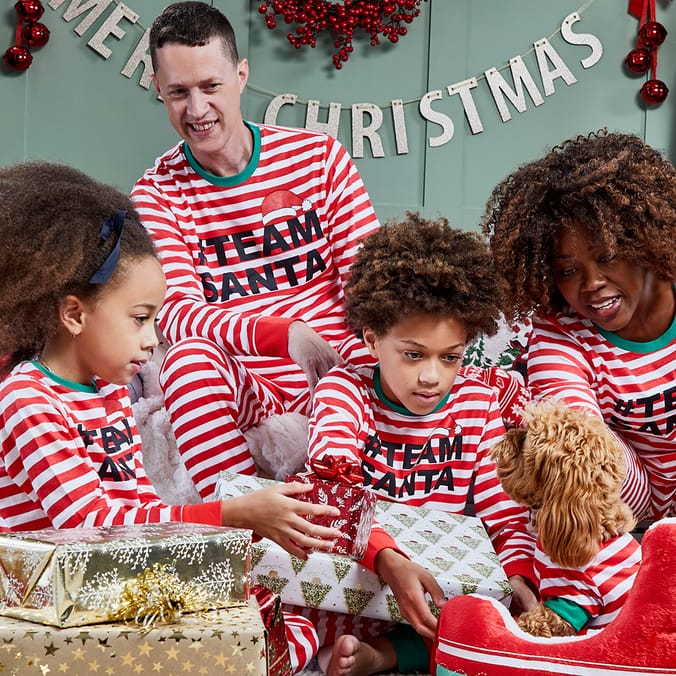 Team santa family pajamas sale