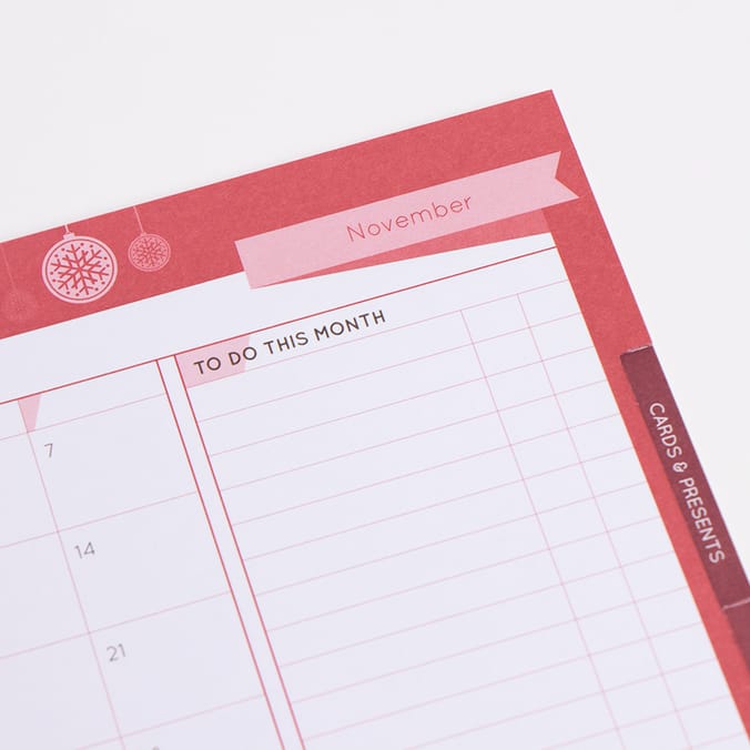 Christmas Planner Notepad Set, planning organisation, note pads sets