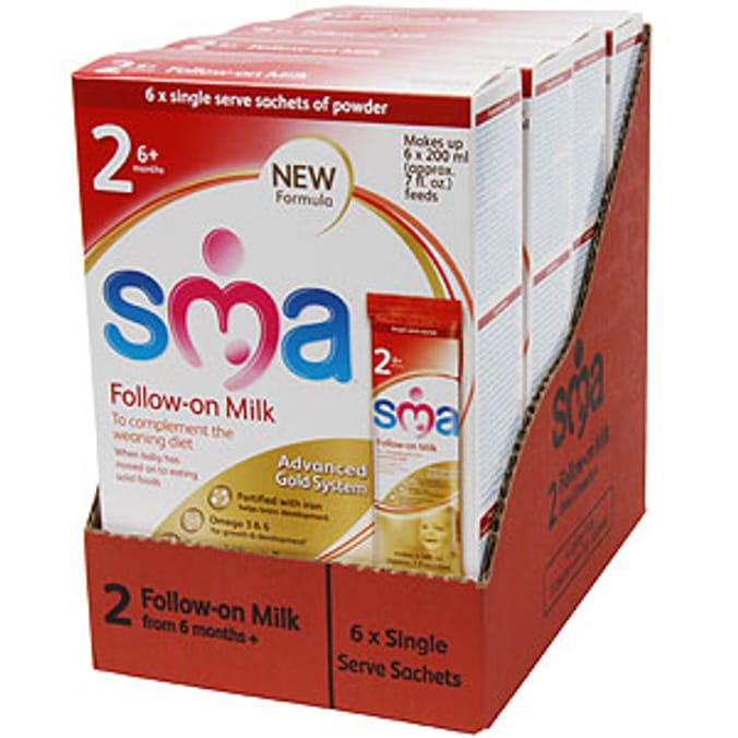 SMA 2 Follow-on Milk: 4 Carton Pack