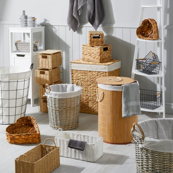 Home Collections Heart Shaped Basket Large, Baskets, Room Basket