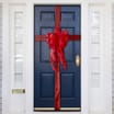 Festive Feeling: Organza Door Bow - Red