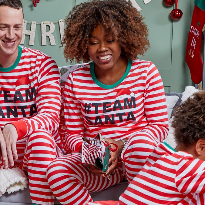 Made By Elves: Ladies #TeamSanta Pyjamas, family matching pjs pyjamas sets  elfs red stripes team santa christmas xmas eve womens women's lady's  feminine 10193402, 11193401 12193400 13193409 14193408, team, santa