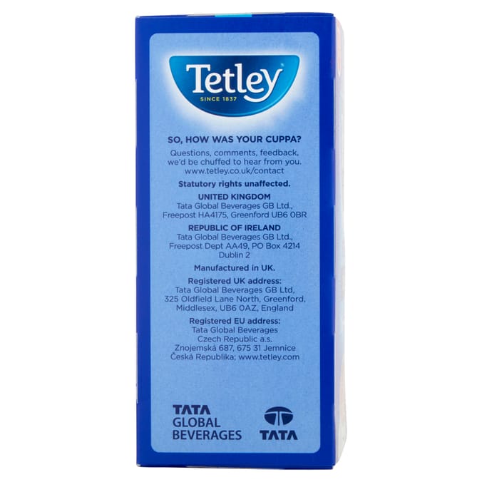 Tetley: Original One Cup 72 Tea Bags 144g