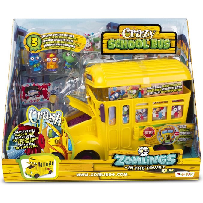 Zomlings Crazy School Bus kids kid s childrens children s toys buses zombies 8431618005576 Home Bargains