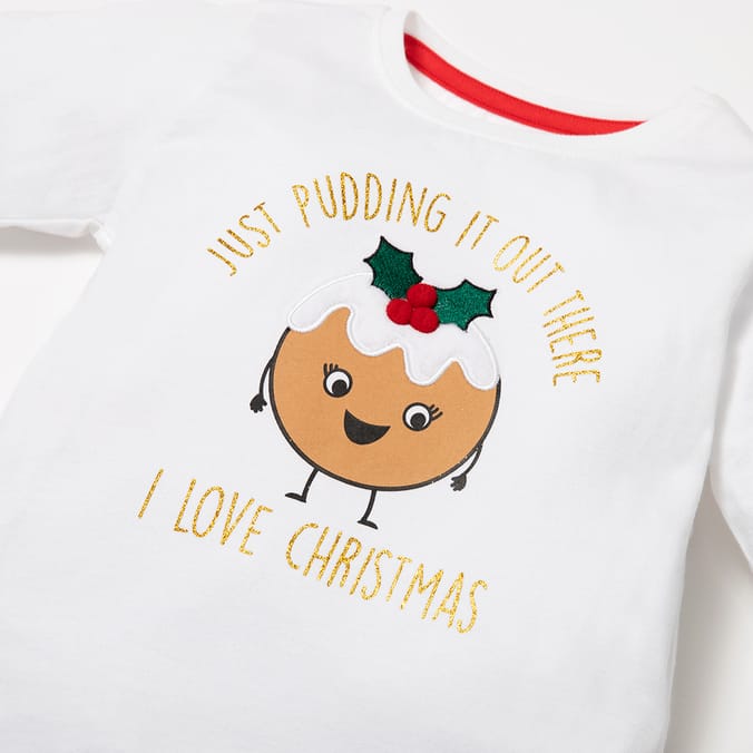 Festive Fun Christmas Pudding Pyjamas Kids girls girl s