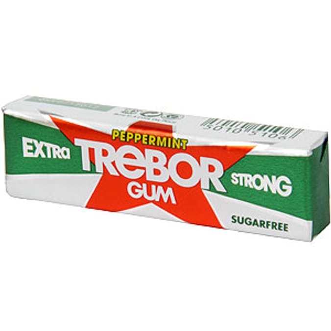 Trebor Sugarfree Gum Peppermint (Case of 30) Home Bargains