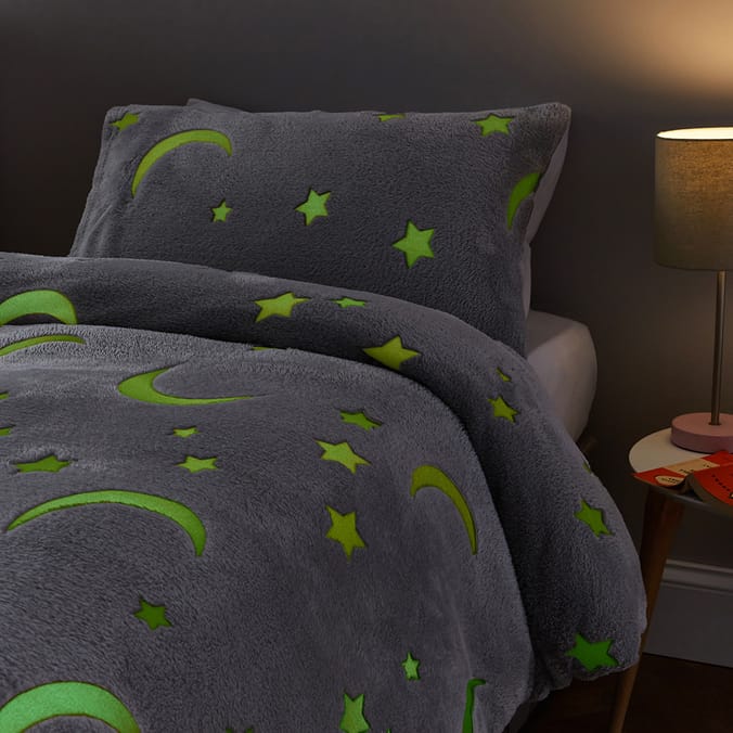 Silent night teddy fleece clearance duvet glow in the dark