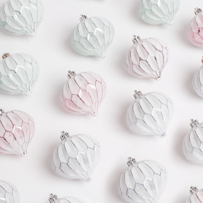 Festive Feeling: 12 Shaped Pastel Baubles