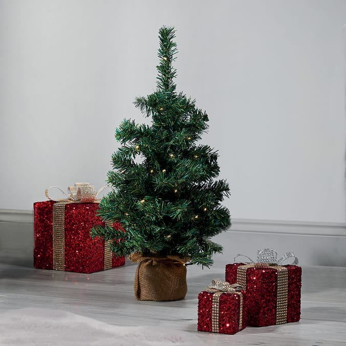 Festive Feeling 2ft PreLit Tree , christmas, xmas, indoor, premade
