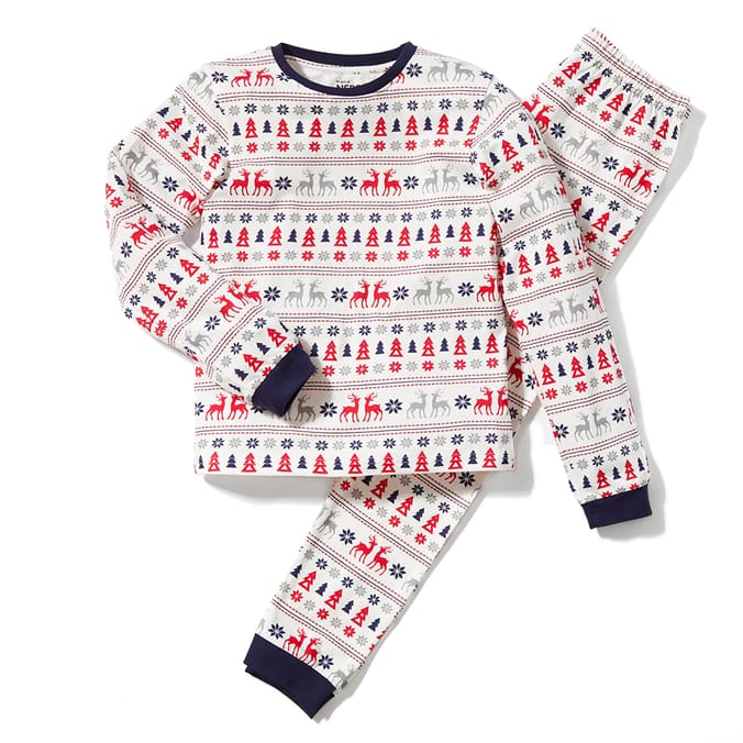 NSPCC Fairisle Younger Kids PJs, pyjamas pj's, fairisles, fair isles