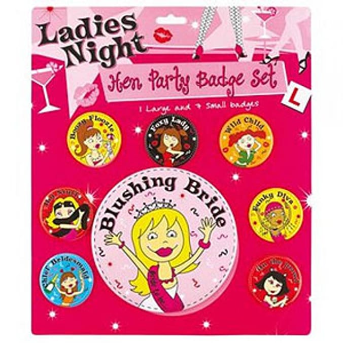 Ladies Night Badge Set: Hen Party