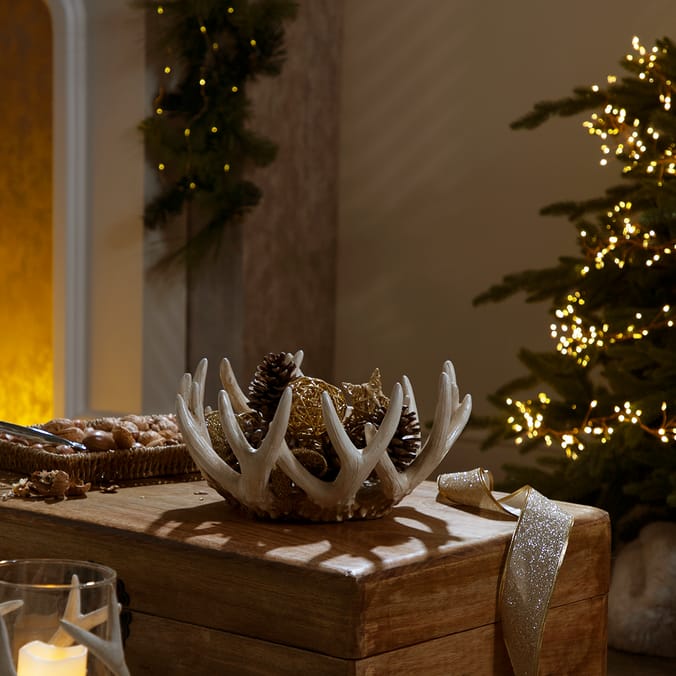 Festive Feeling Antler Decoration Bowl, bowls, decors, antlers