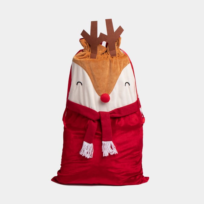 Sleigh Bells Premium Christmas Sack Rudolph, christmas bags xmas