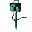 Masterplug 2 Outdoor Sockets With Garden Spike