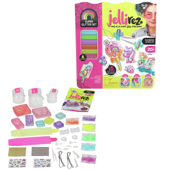 Jelli Rez: Super Glitter Set, craft, crafts, creative, | Home Bargains