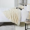 Home Collections: Cable Knit Throw - Cream