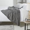 Home Collections: Cable Knit Throw - Grey