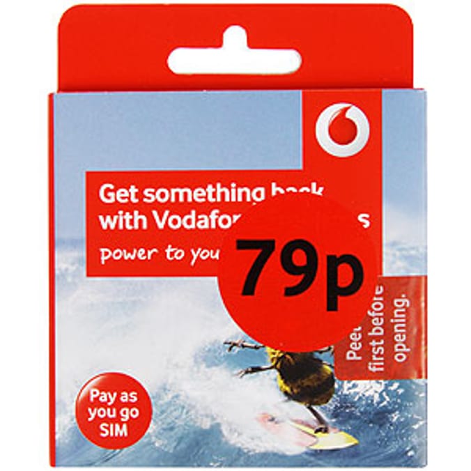 Vodafone Sim Card Home Bargains