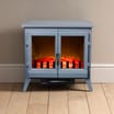 Daewoo: 3 Sided Glass Double Door Stove - Grey