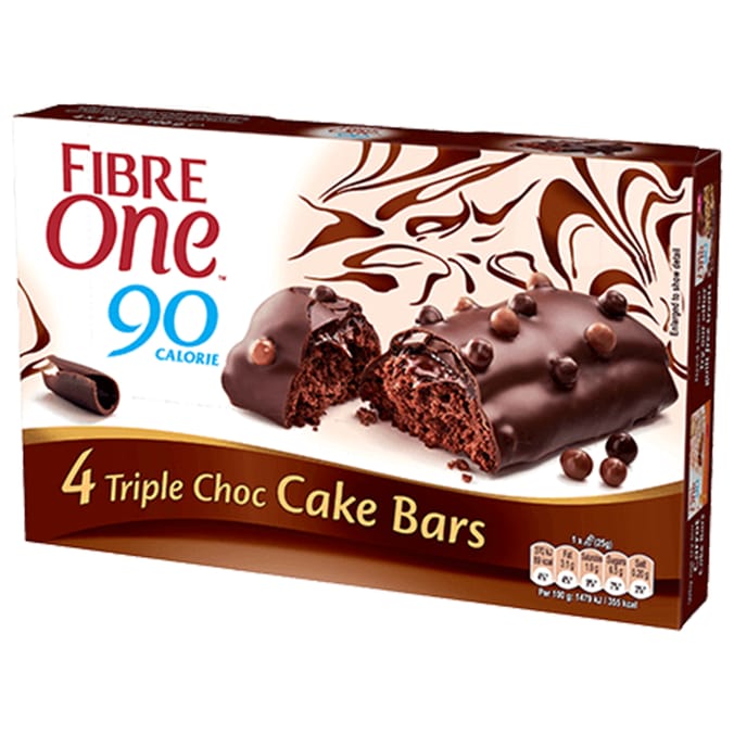 Fibre One 90 Calorie: 20 Triple Chocolate Cake Bars