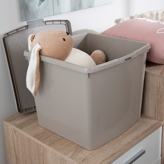 Wham 10.03 Clip Storage Box 37L Brown, boxes, boxs, solutions