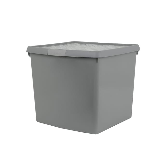 Wham 10.03 Clip Storage Box 37L Grey, boxes, boxs, solutions