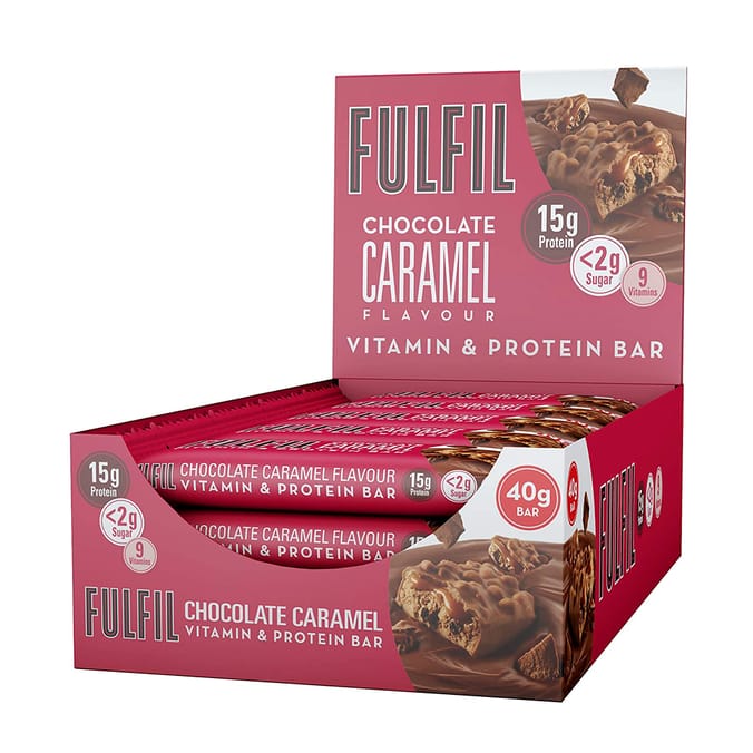 Fulfil Vitamin & Protein Bar 40g Chocolate Caramel (Case Of 15