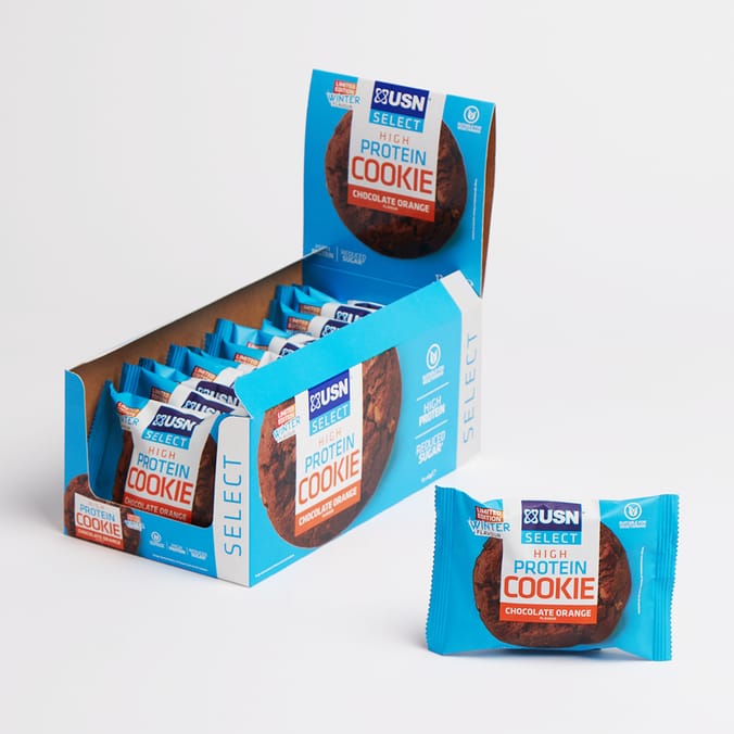 USN Select High Protein Cookie 60g Chocolate Orange (Case Of 12)), 6009544937432 Home Bargains