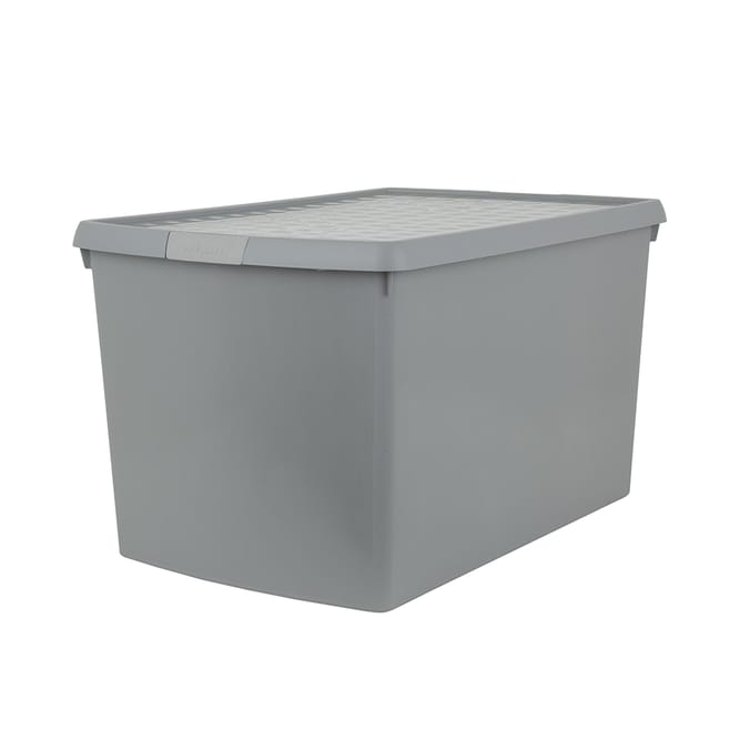 Wham: 13.02 Clip Box & Lid 64l - Grey