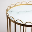 Home Collections: Marble & Gold Effect Table