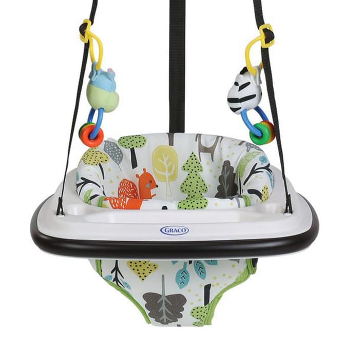 Graco: Bumper Jumper - Bear Trail, jumperoo, door, bouncer, vice