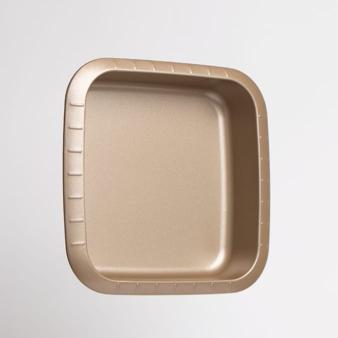 Open Kitchen Rose Gold Square Brownie Tin, brownie, tin, tins, brownies, square, bake, bakery